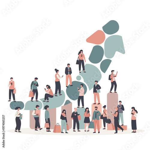 Diverse group of people standing together.