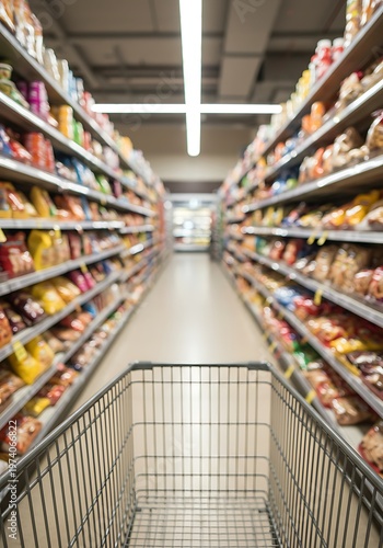 Empty Cart, Aisles Await: Grocery Store Perspective