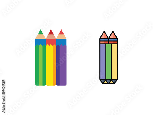 Colorful pencils for art and design  creative colorful pencils for drawing and painting  art supplies for kids and adults  colorful drawing tools
