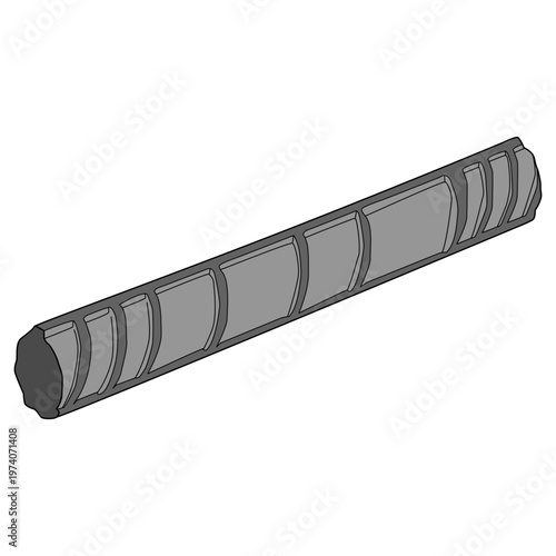 metal reinforcement bars Isometric View