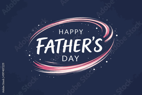 Happy father's day celebration a festive and heartfelt greeting card design