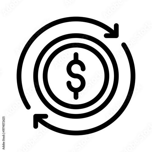 accountspayable line icon