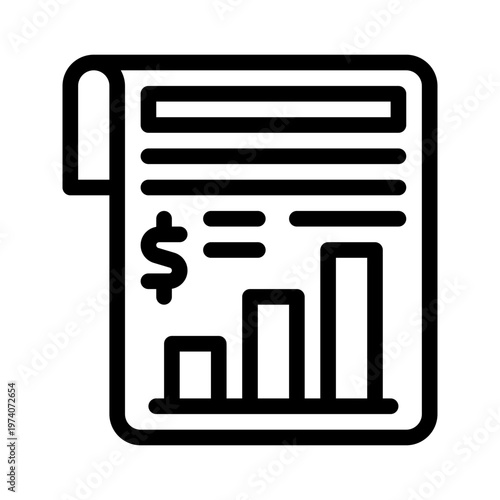 incomestatement line icon