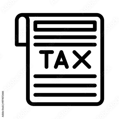 taxform line icon