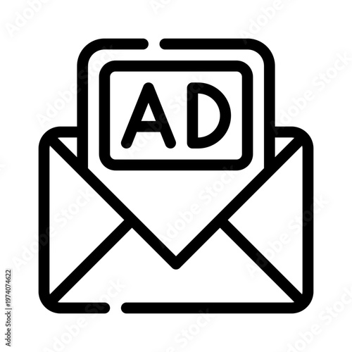 directmail line icon