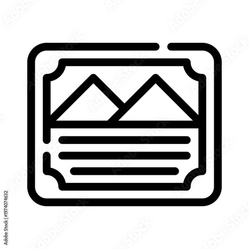 poster line icon