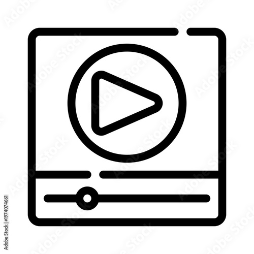 videoad line icon