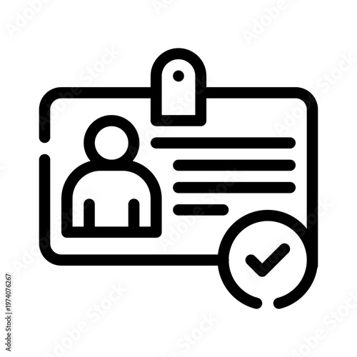idcheck line icon