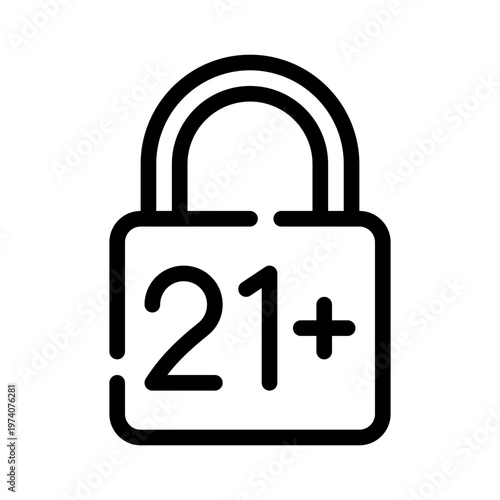 lock21 line icon
