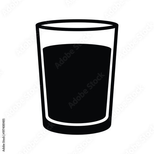 Elegant simple black cylindrical tumbler with sleek design and modern appeal