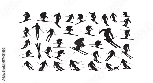 Intricate monochromatic illustration showcasing a collection of assorted musical instruments in artistic simplicity