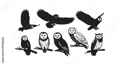 A playful black and white doodle of a mischievous cat with a butterfly, flowers and a balloon nearby