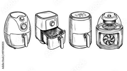 Various air fryer designs for healthy cooking options available