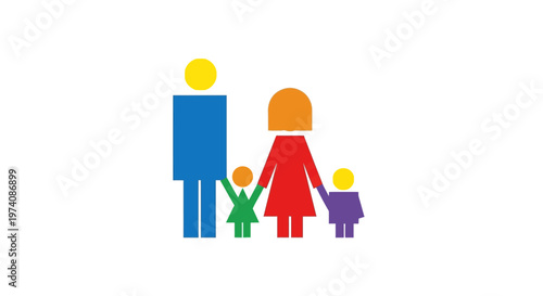 Vibrant and diverse family unit embracing togetherness and support, symbolizing love, connection, and a nurturing environment for all members