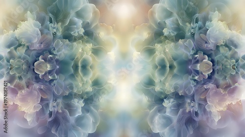 Abstract Cloudscape: An ethereal display of swirling clouds, masterfully blended to create an artistic and dreamlike impression.