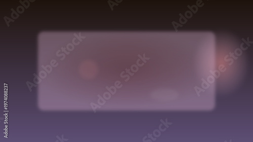 Abstract glassmorphism background with frosted glass texture, purple gradient backdrop with soft light effects, modern translucent vector design