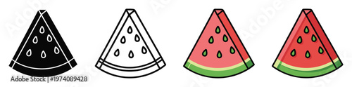 Vibrant refreshing watermelon slice fruit graphics bundle perfect for seasonal summer menus healthy food promotions and engaging digital design projects
