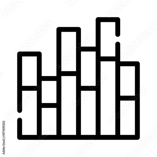 histogram line icon
