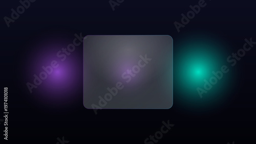 Glowing neon lights, purple and green, abstract background, vector illustration, modern design element
