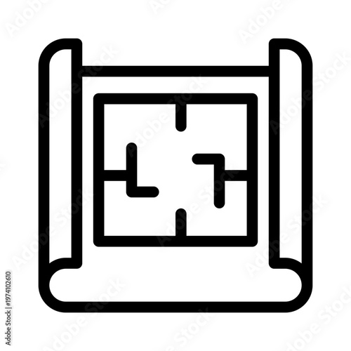 blueprint line icon