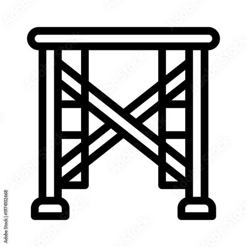 scaffolding line icon
