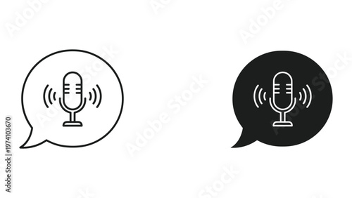 Microphone Podcast Broadcast Icon