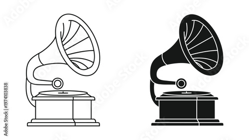 Gramophone Icon Vector