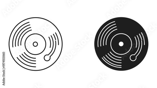 Vinyl Record Icons
