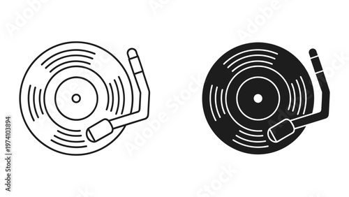 Vinyl Record Player Icon