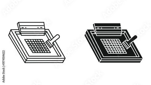 Screen Printing Setup Icon