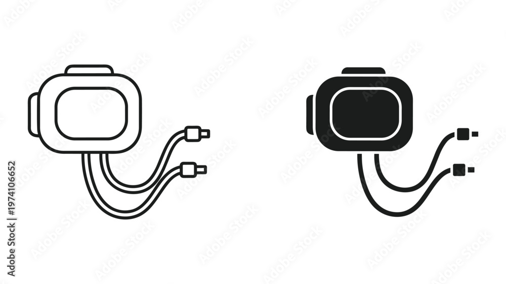 Obraz premium Tech Gadget Device Cables Connection Digital Interface