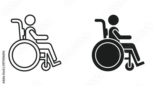 Wheelchair User Symbol Graphic Commerce