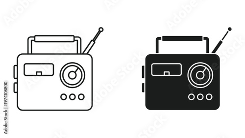 Radio Retro Vintage Music Broadcast Communication