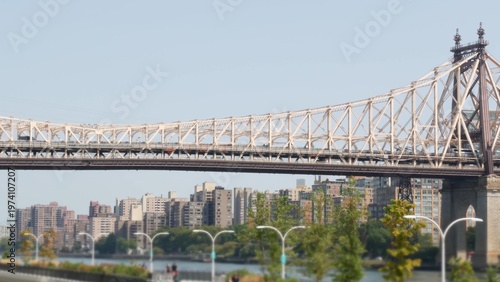 Canvas Print New York City Manhattan Midtown, Queensboro bridge architecture in United States