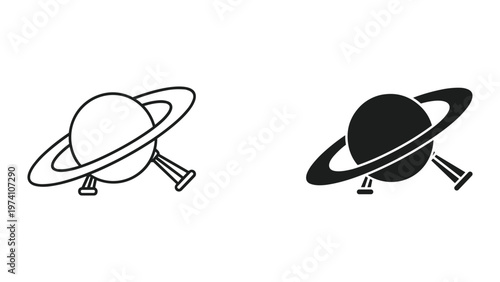 Planet Ring Spaceship Exploration Discovery