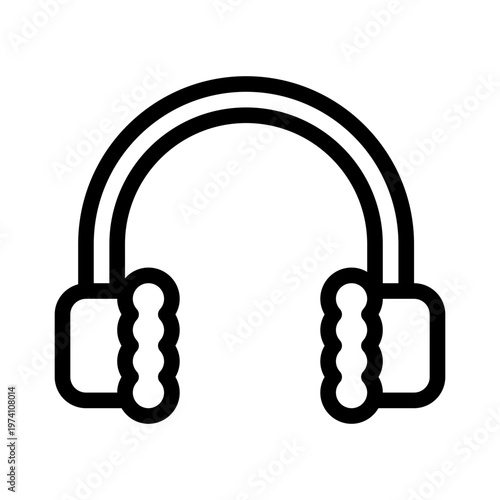 ear muffs line icon