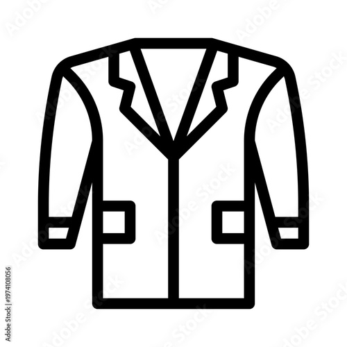 long coat line icon