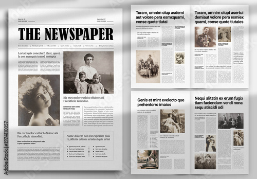 A3 Newspaper Mockup
