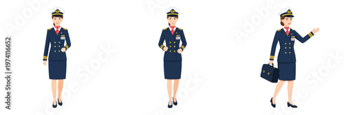 picture of a flight attendant preparing to fly