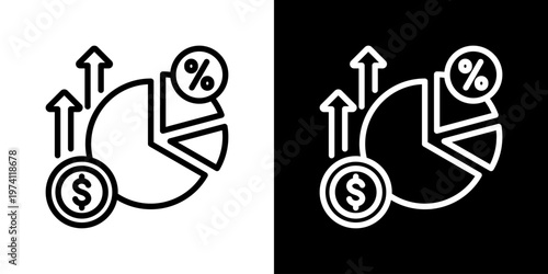Margin Icon Set Vector Collection Isolated In Black And White