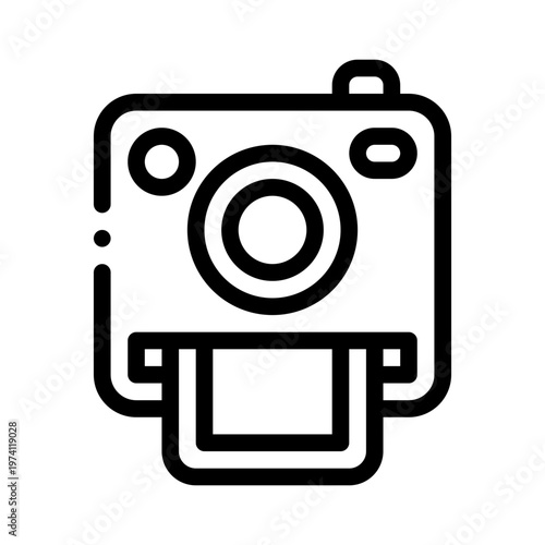 camera line icon