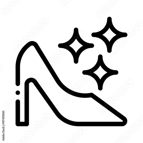 heels line icon