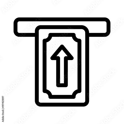 withdrawal line icon