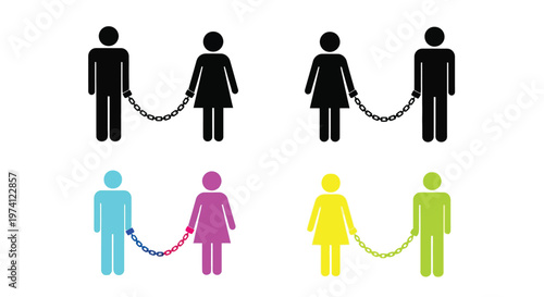 Linked figures a symbolic representation of connection and constraint