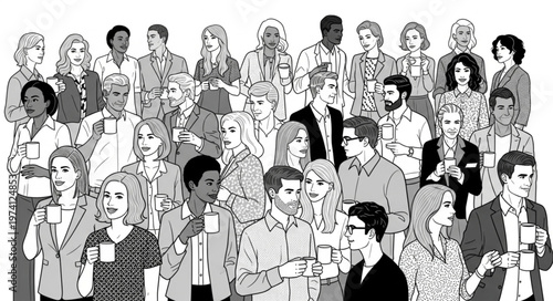 Diverse Group of People in a Meeting or Conference Setting.