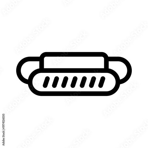 hot dog line icon