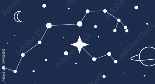 Orion Constellation Star Pattern Astronomy.