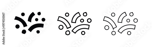 Wi-Fi Signal Icon Set - Wireless Network Connection Symbols in Solid and Outline Styles