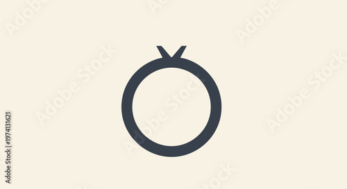 Black ring with small protrusion.