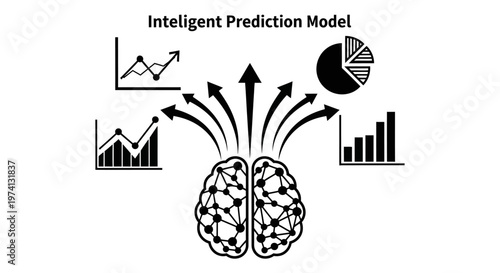 Brain with Intelligent Prediction Model Graphs.